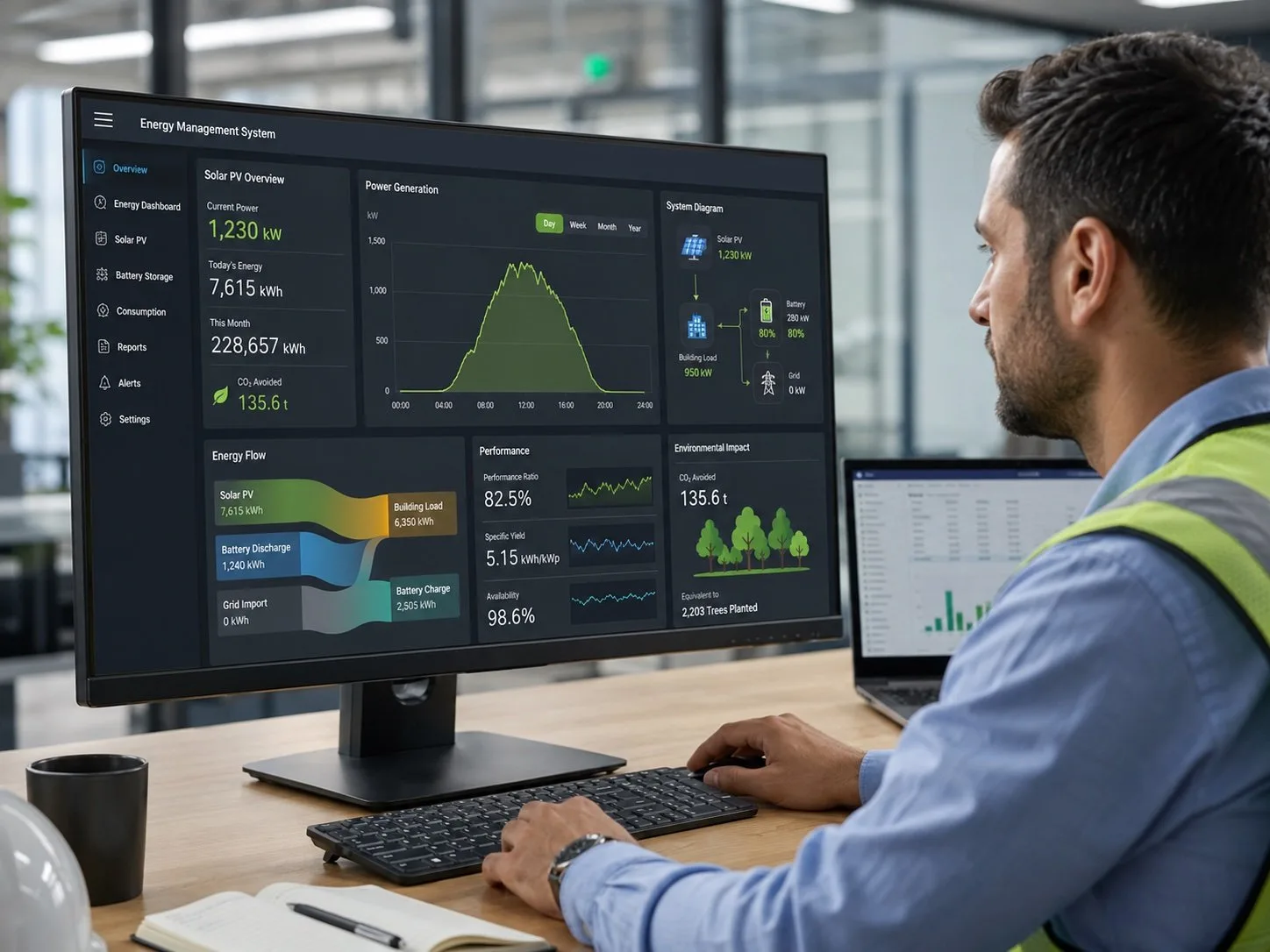 Solar generation monitoring dashboard